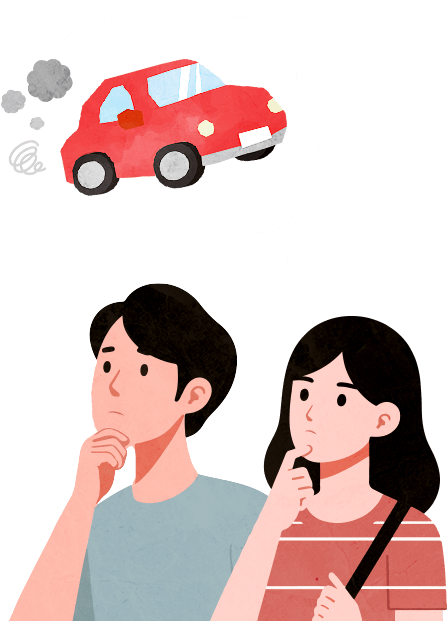 困りごとを抱える人のイラスト